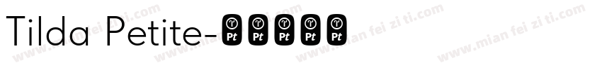 Tilda Petite字体转换